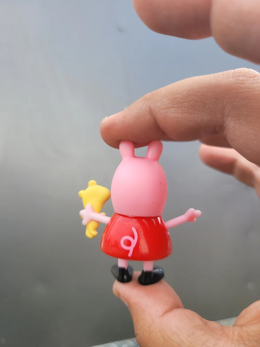 Peppa Pig Holding Mini Teddy Bear Figure 2.25